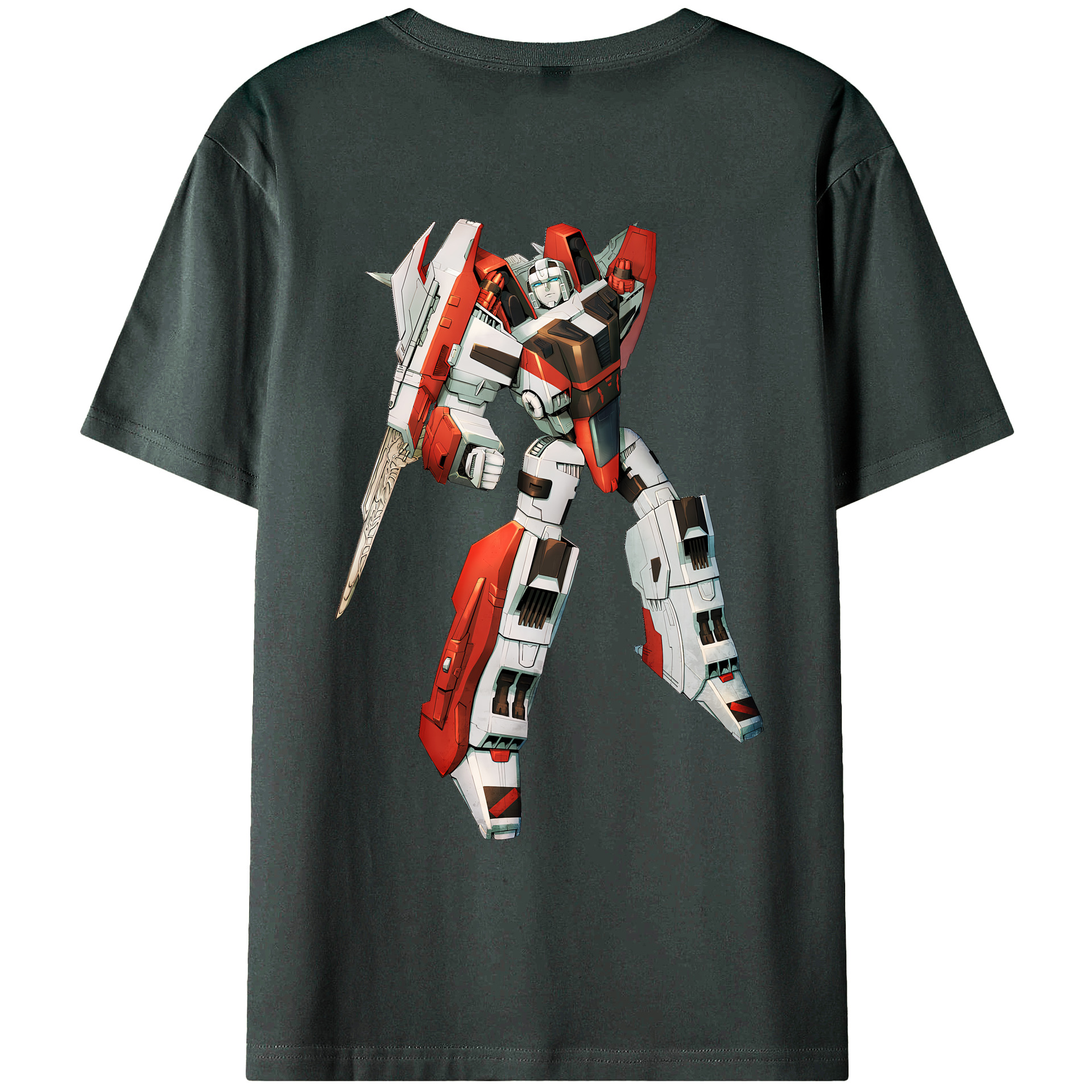 （画像用） Transformers トランスフォーマー 綿100％ メンズ半袖Tシャツ（バックプリント） 通気性